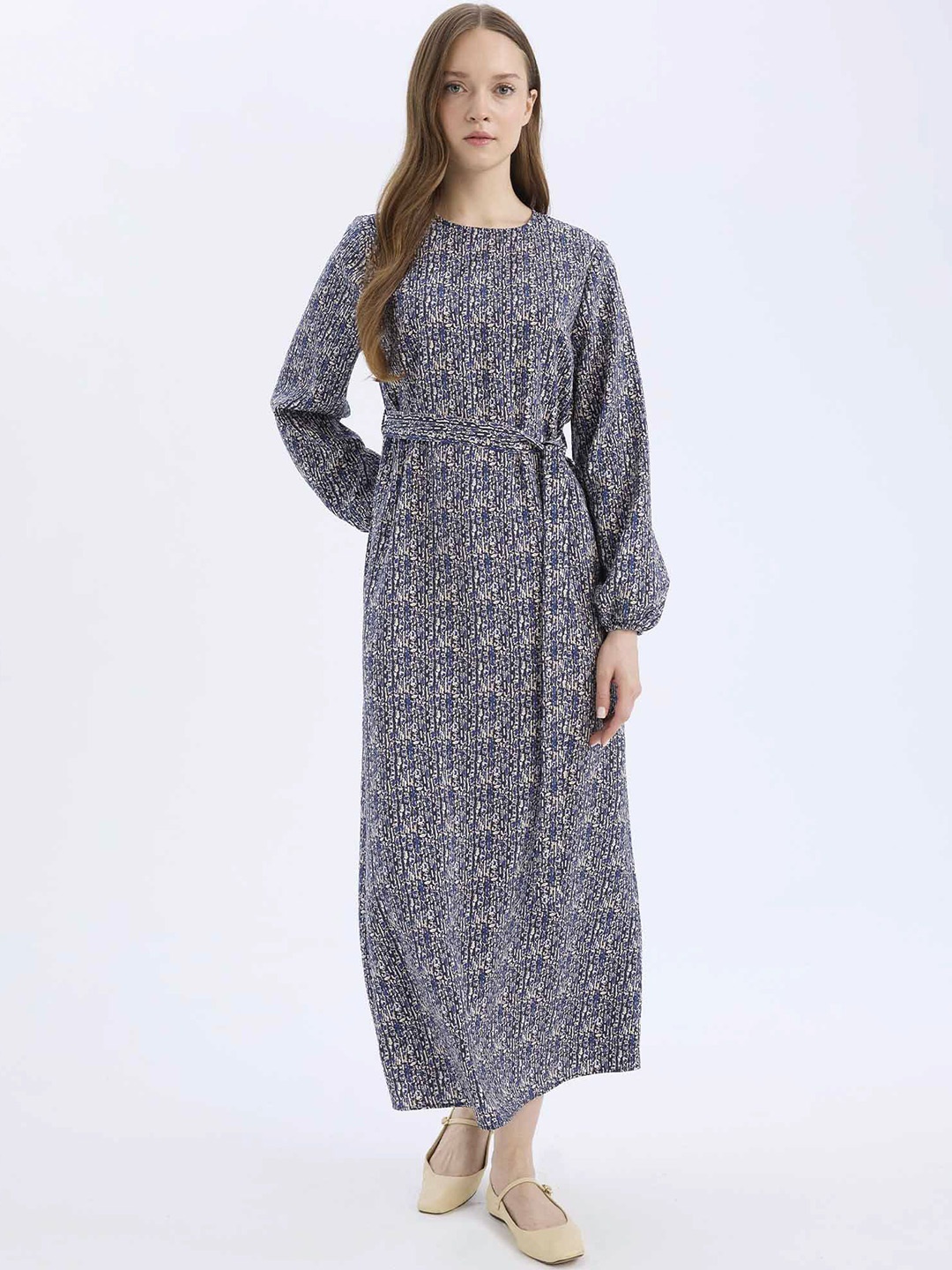 

DeFacto Print Maxi Dress, Na