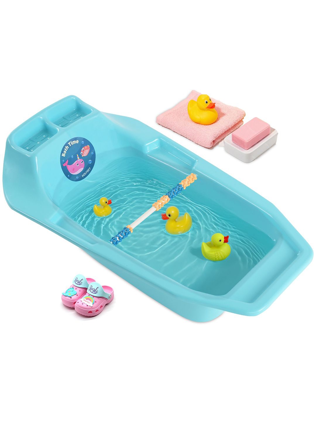 

Kuber Industries Blue Plastic Bath Tub - 25 L
