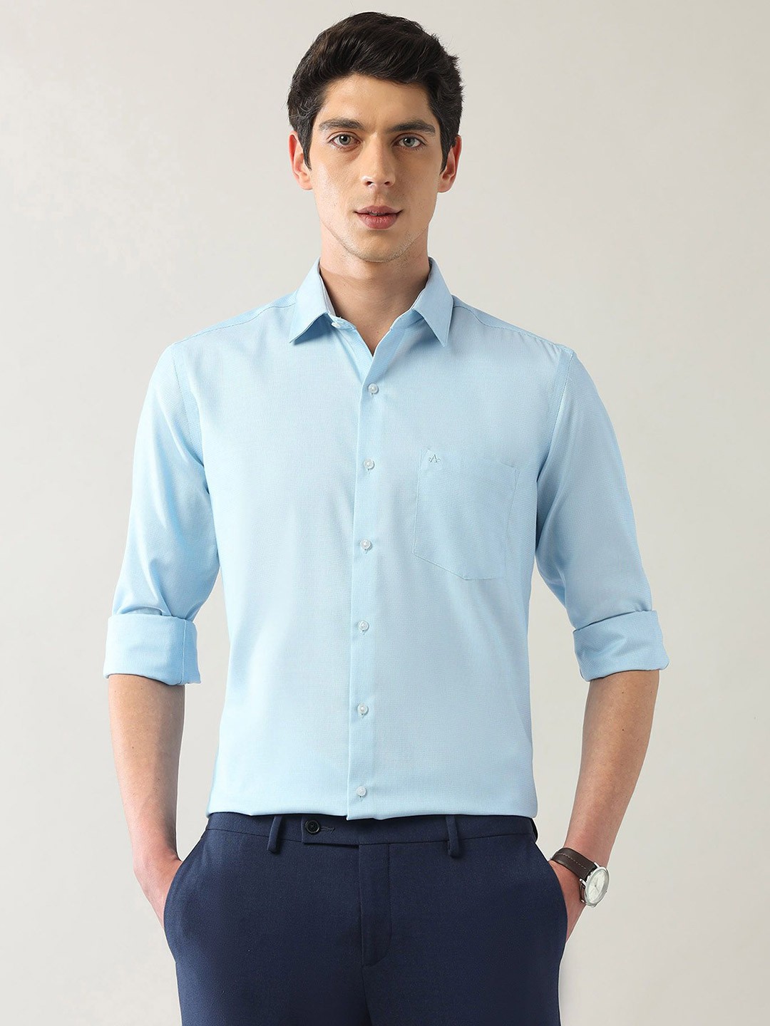 

Arrow Men Slim Fit Opaque Formal Shirt, Blue