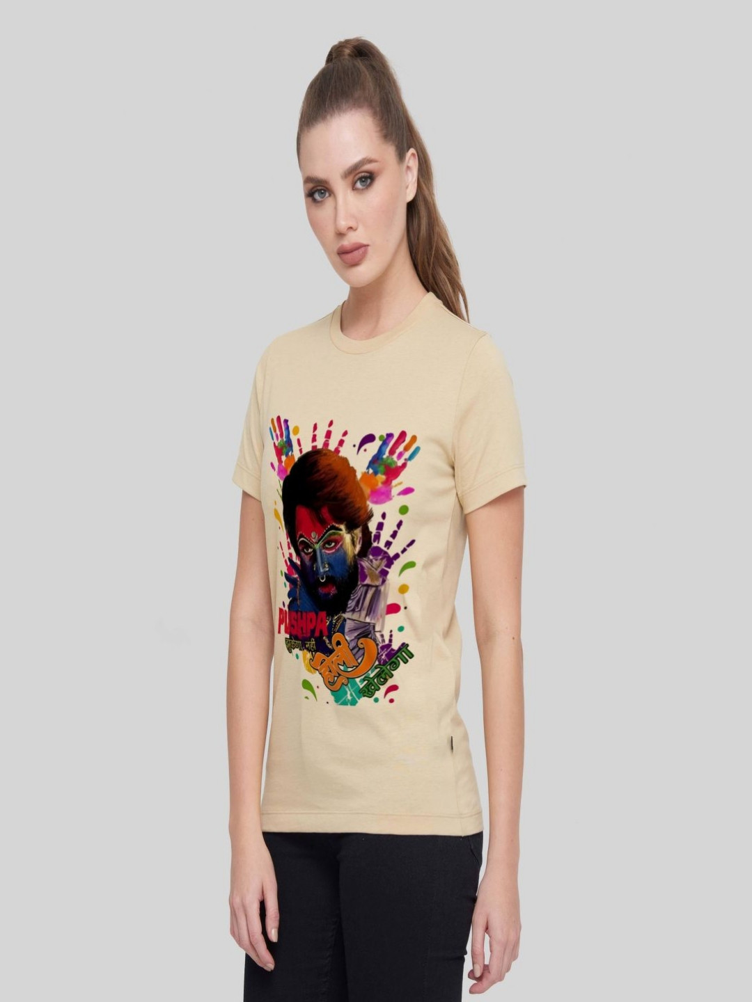 

Shiv traders collection Women Printed T-shirt, Yellow