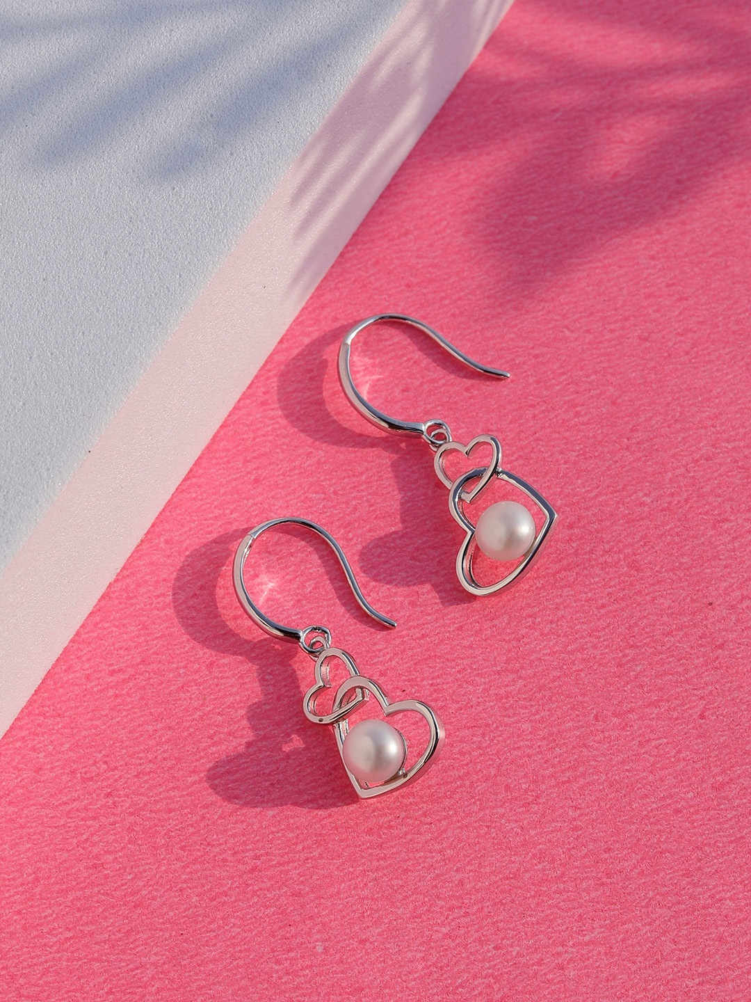 

DIAVO Contemporary Half Hoop Earrings, Silver