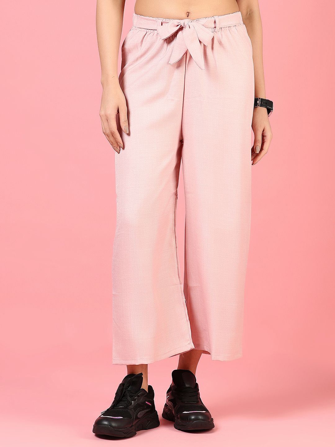 

V-Mart Women Printed Palazzos, Pink