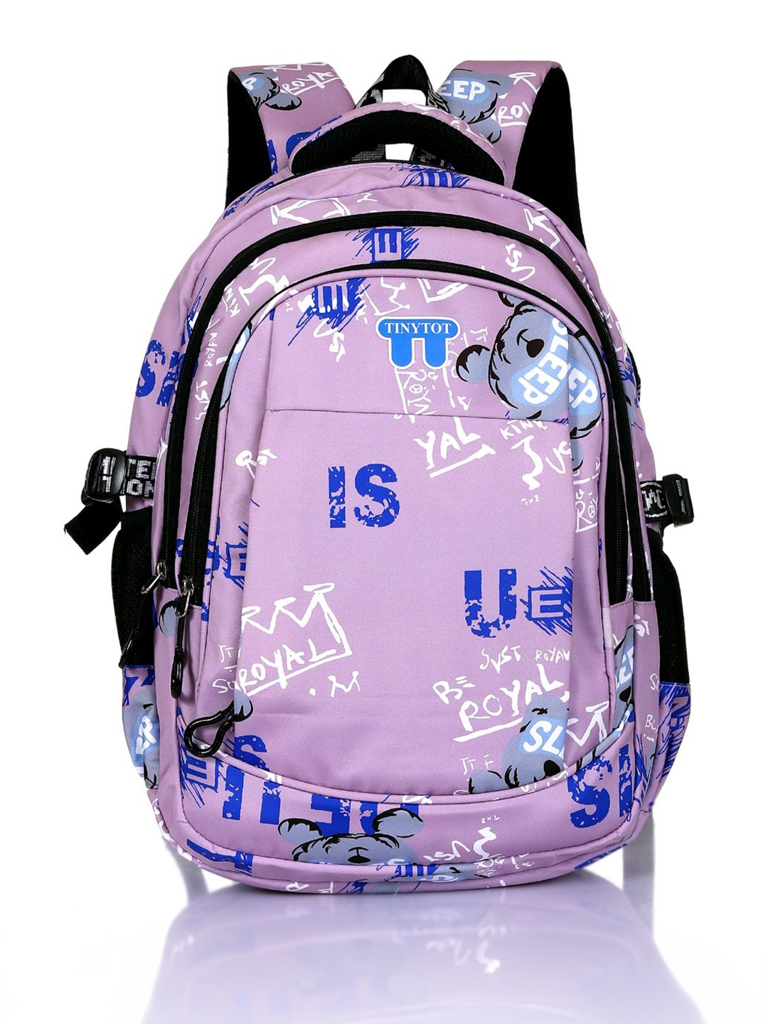 

Tinytot Women Typography Backpack, Lavender