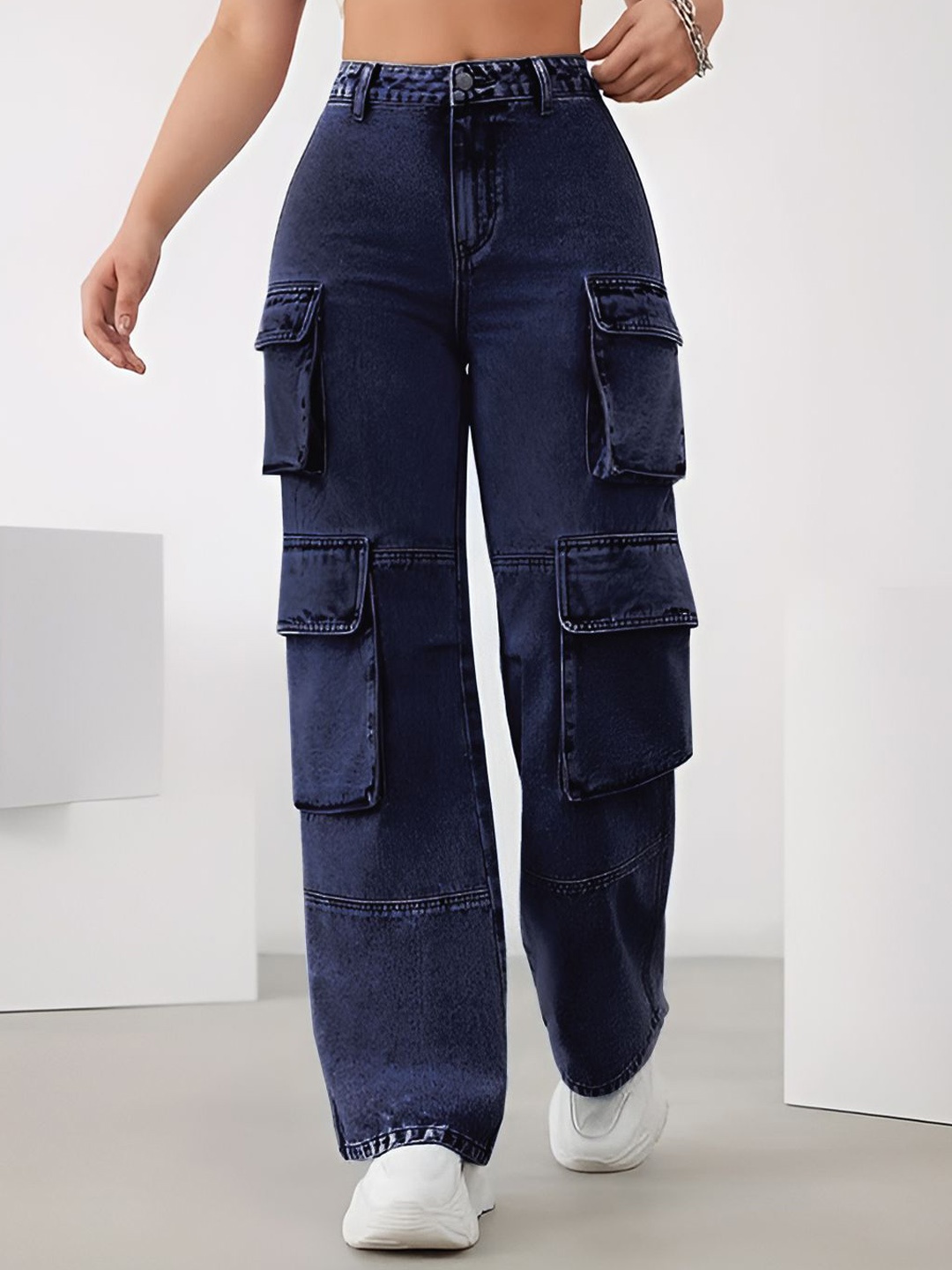 

The Roadster Lifestyle Co High Rise Denim Jeans, Blue