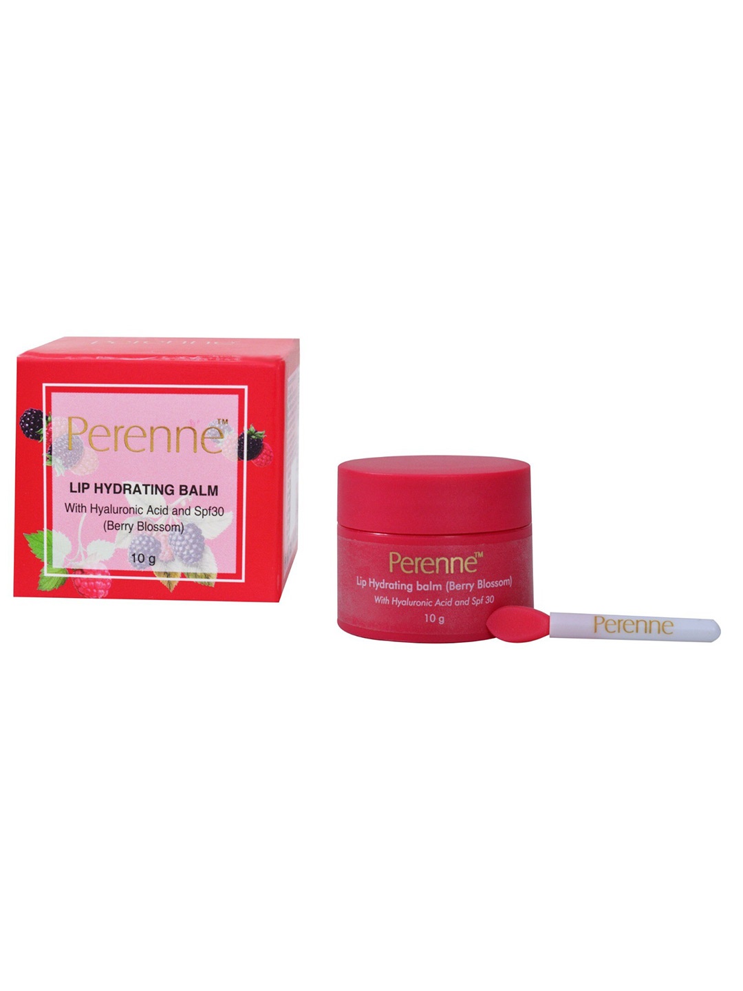 

Perenne Lip Hydrating Balm SPF 30 With Hyaluronic Acid - 10g - Berry Blossom, Red