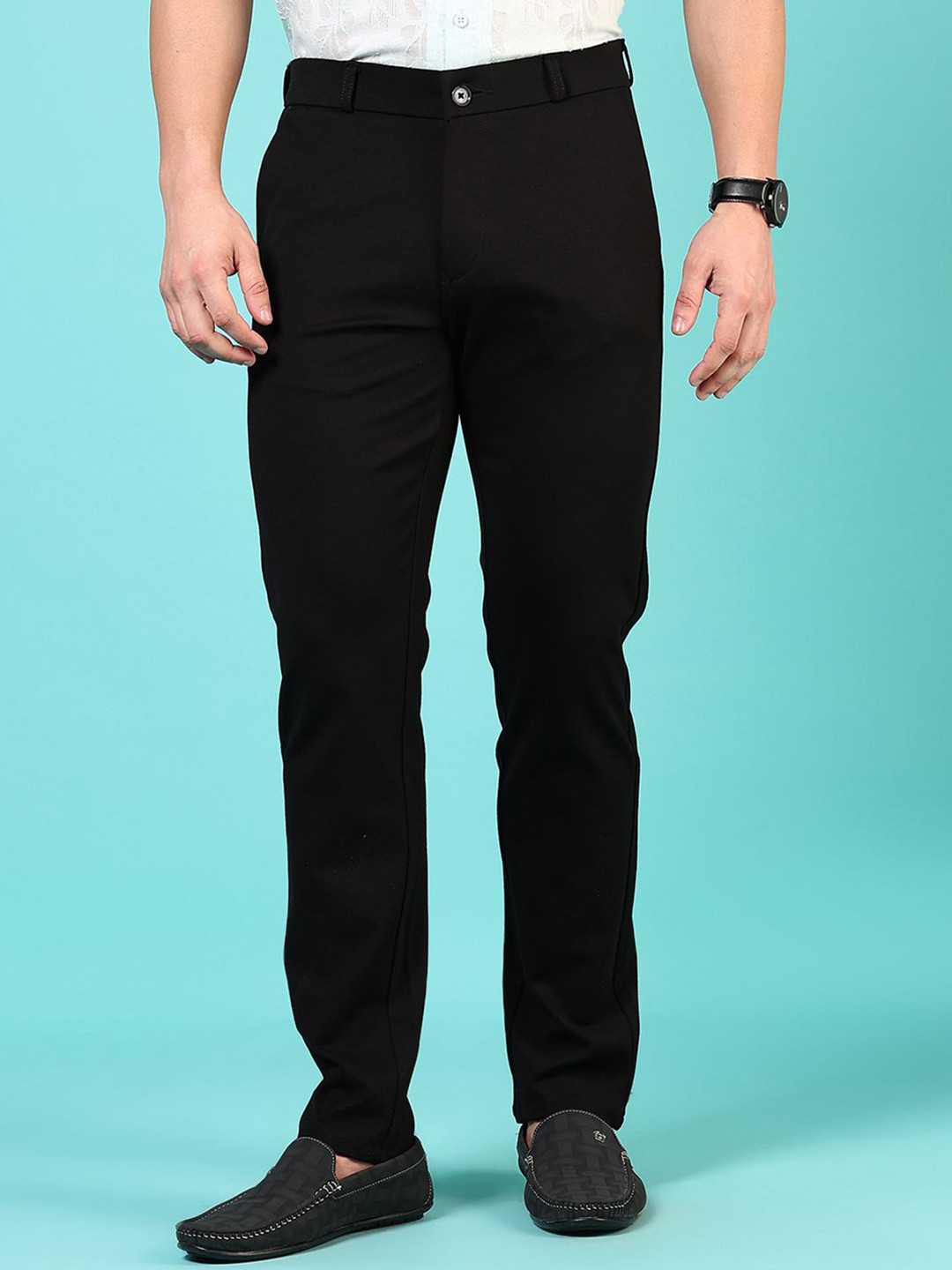 

V-Mart Men Chinos Trousers, Black