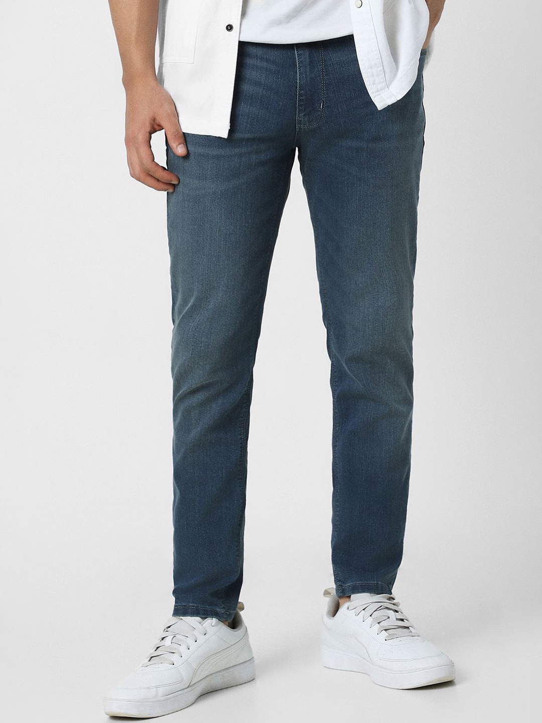 

VAN HEUSEN DENIM LABS Men Slim Fit Jeans, Navy blue