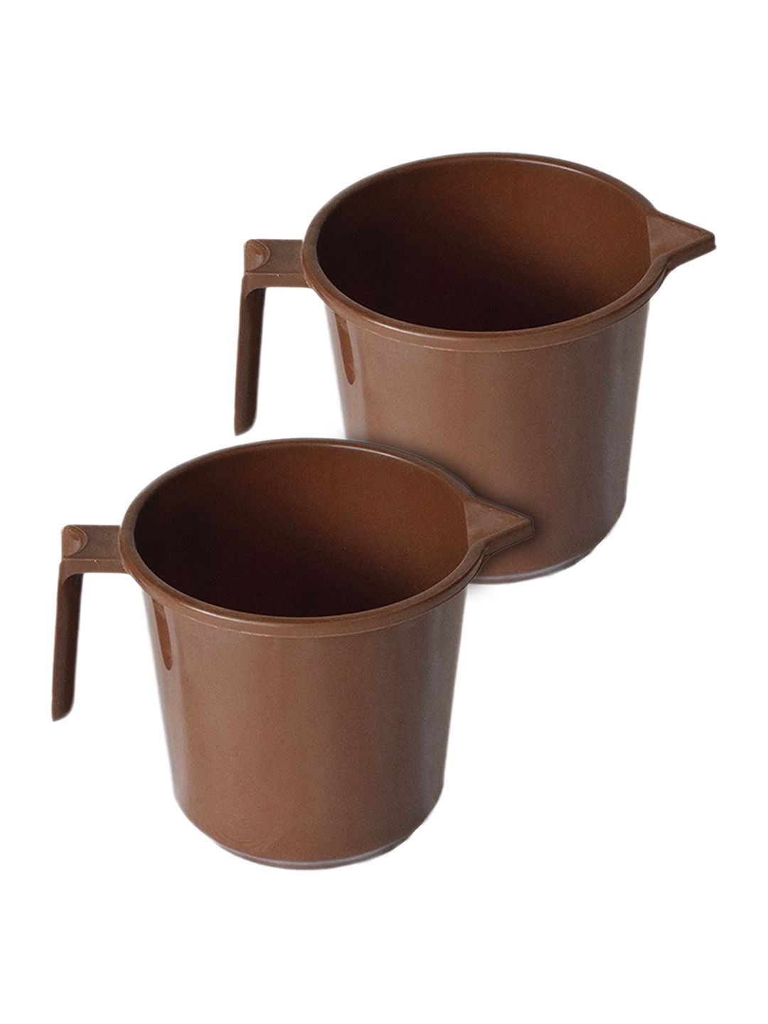 

Kuber Industries Brown 2 piece Solid Plastic Bath Accessories Set