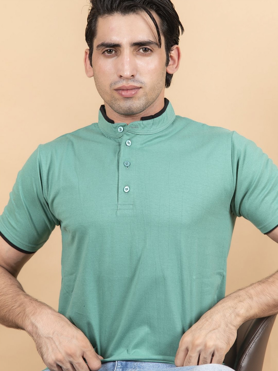 

Tistabene Men Tropical T-shirt, Sea green