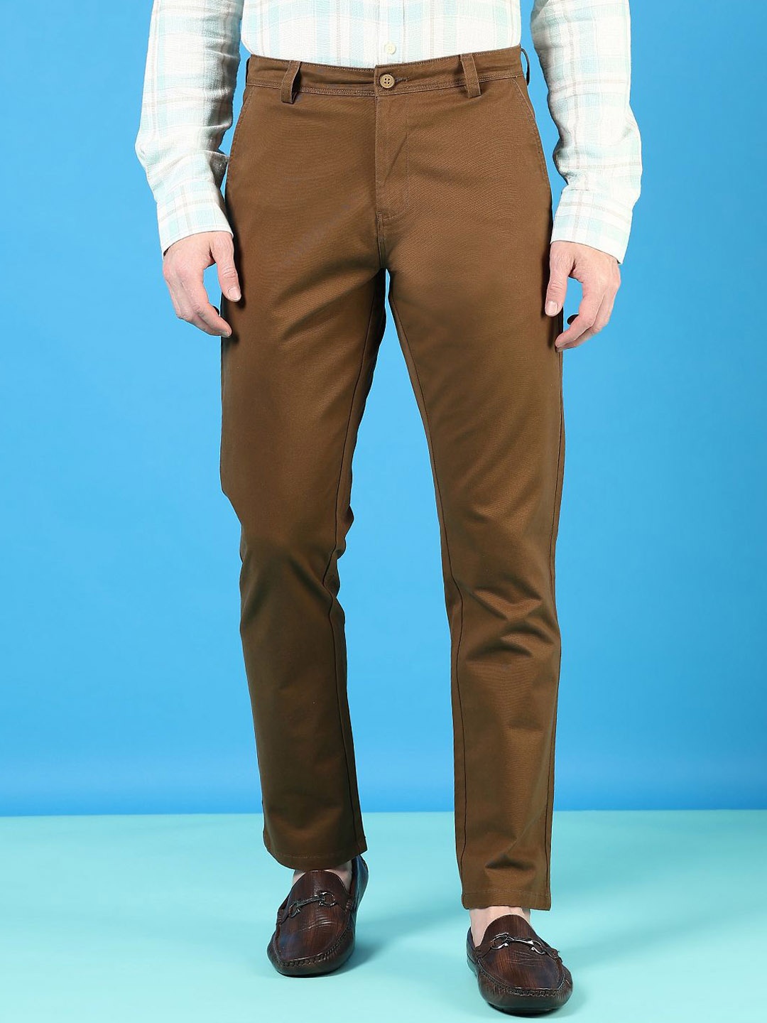 

V-Mart Men Chinos Trousers, Brown