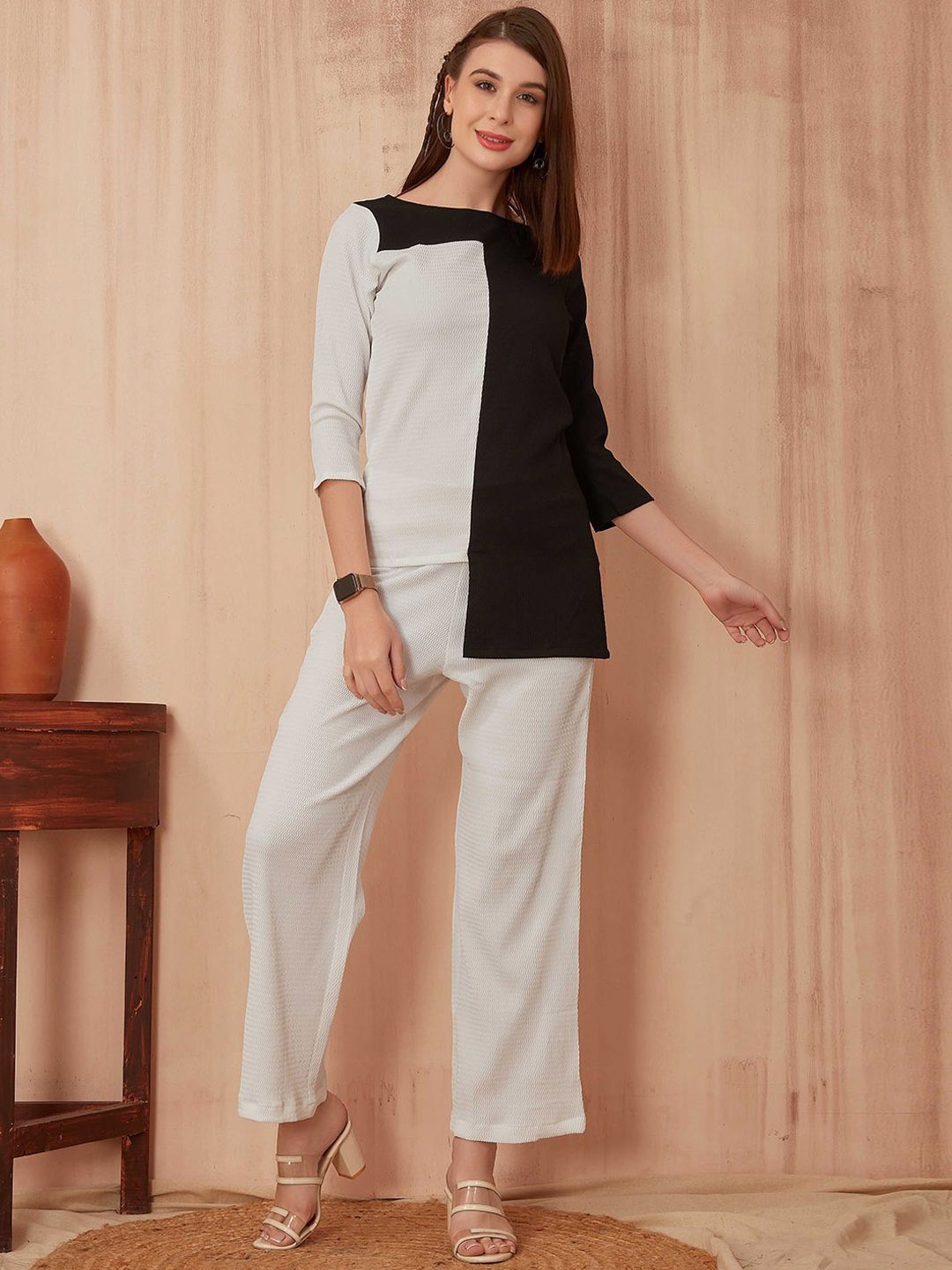

SHINISHA Top With Trousers Co-Ords, White
