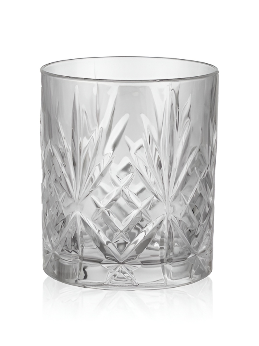 

Troveas CRYSTAL SWORDS WHISKEY GLASS - ITALIAN CRYSTAL - SET OF 2, 337 ML, Transparent