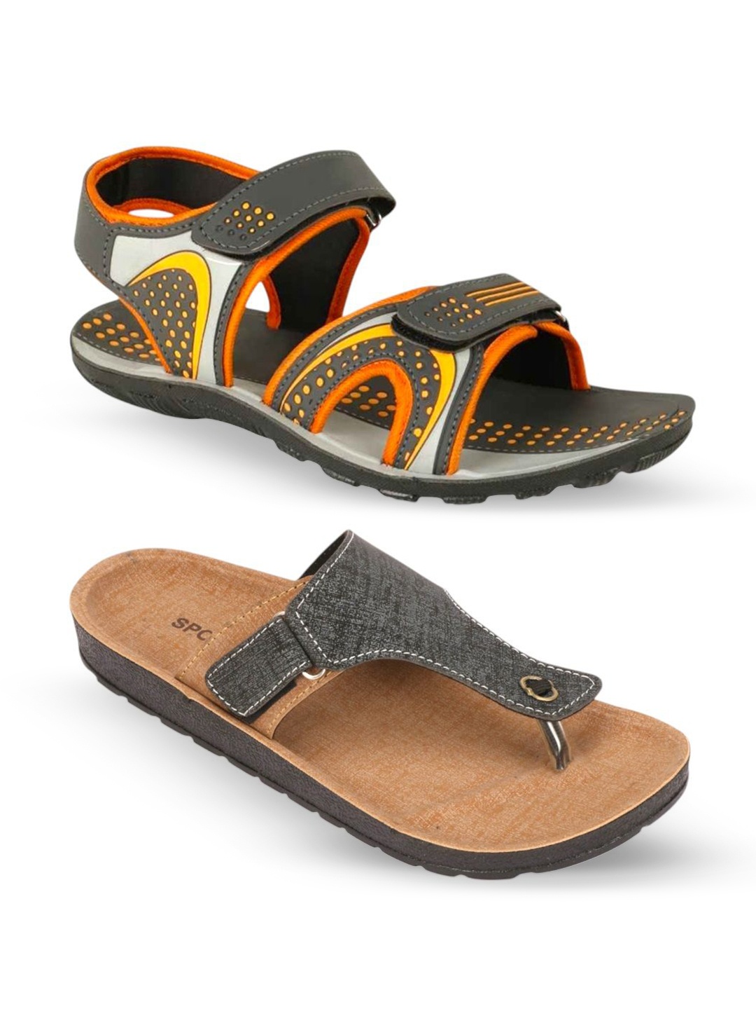 

ORVAX Men Comfort Sandals, Orange