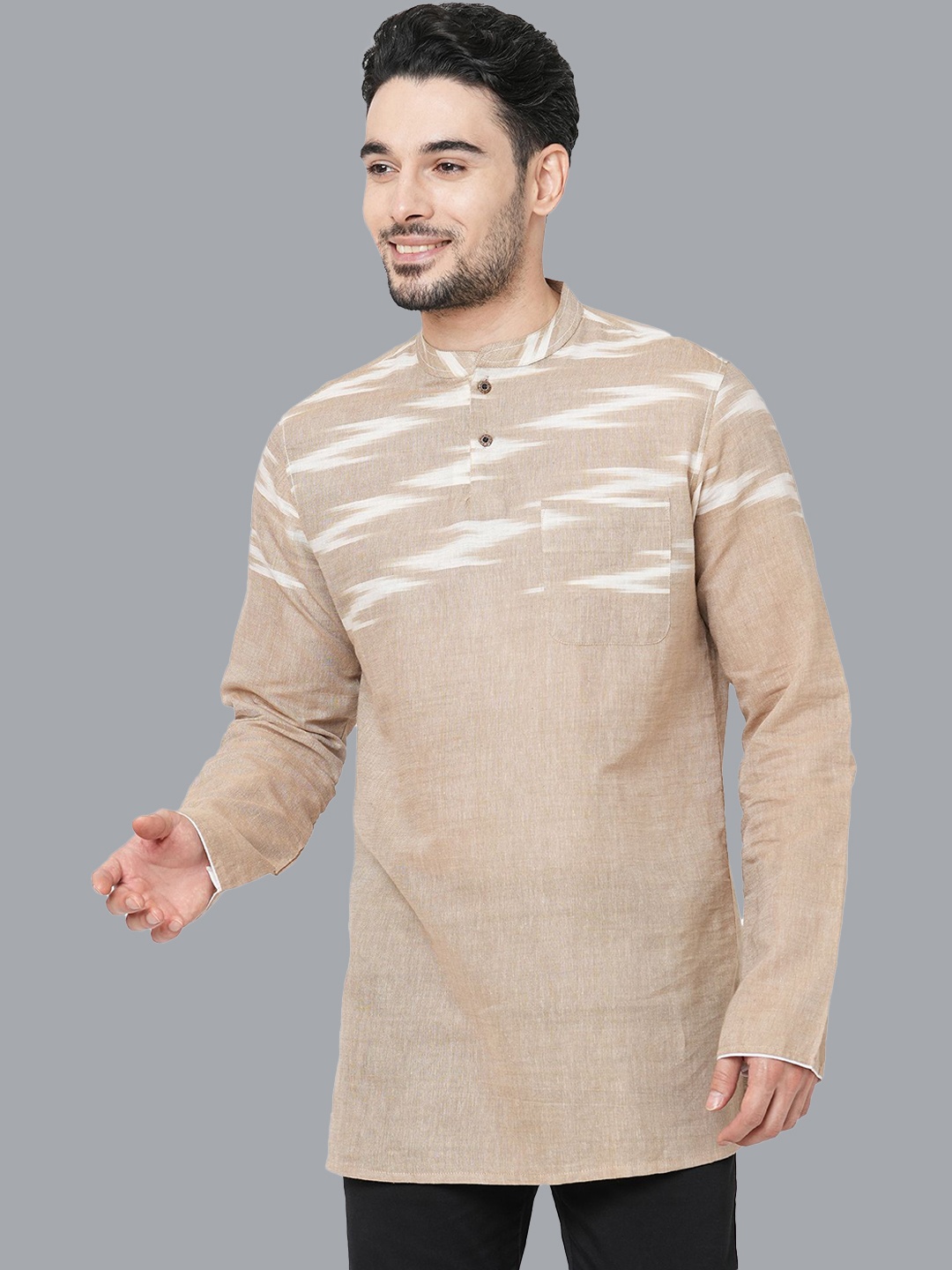 

Arch element Men Kurta, Brown