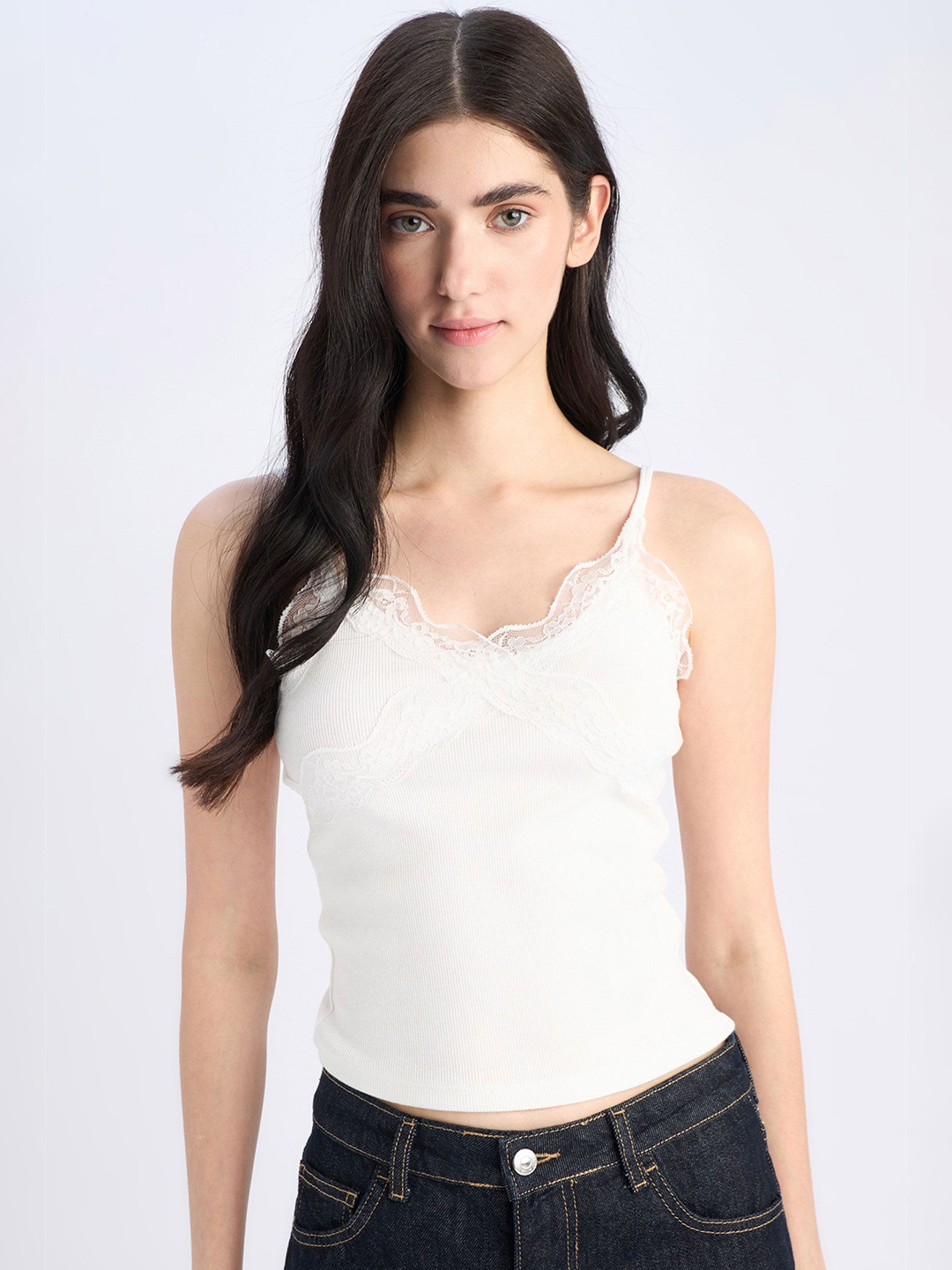 

DeFacto Cotton Crop Top, Na