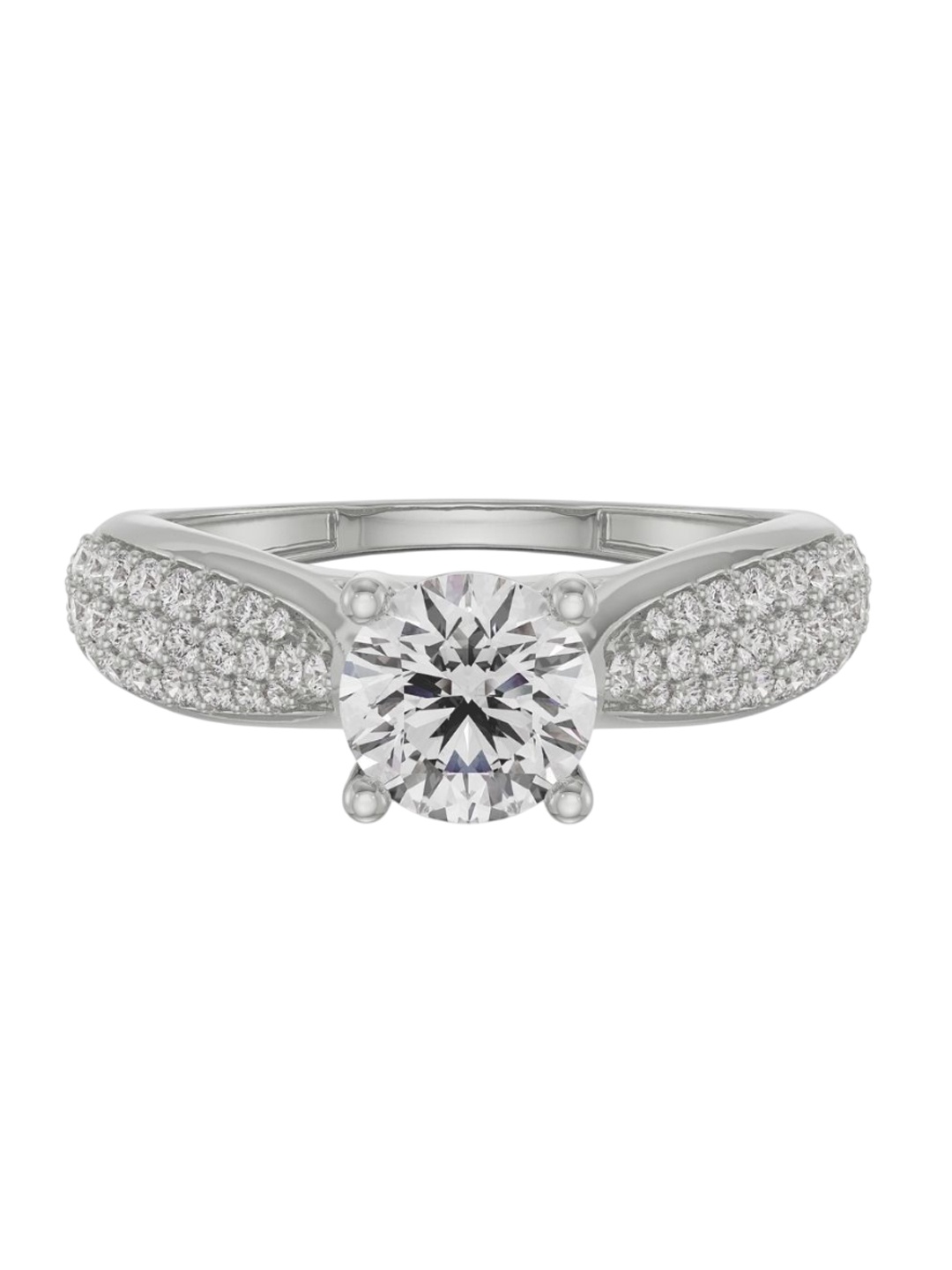 

Emori Queen Diamond Ring for Her, White