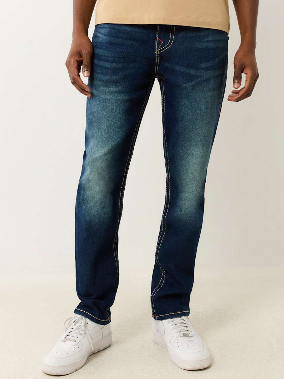

True Religion Men Skinny Fit Heavy Fade Jeans, Blue