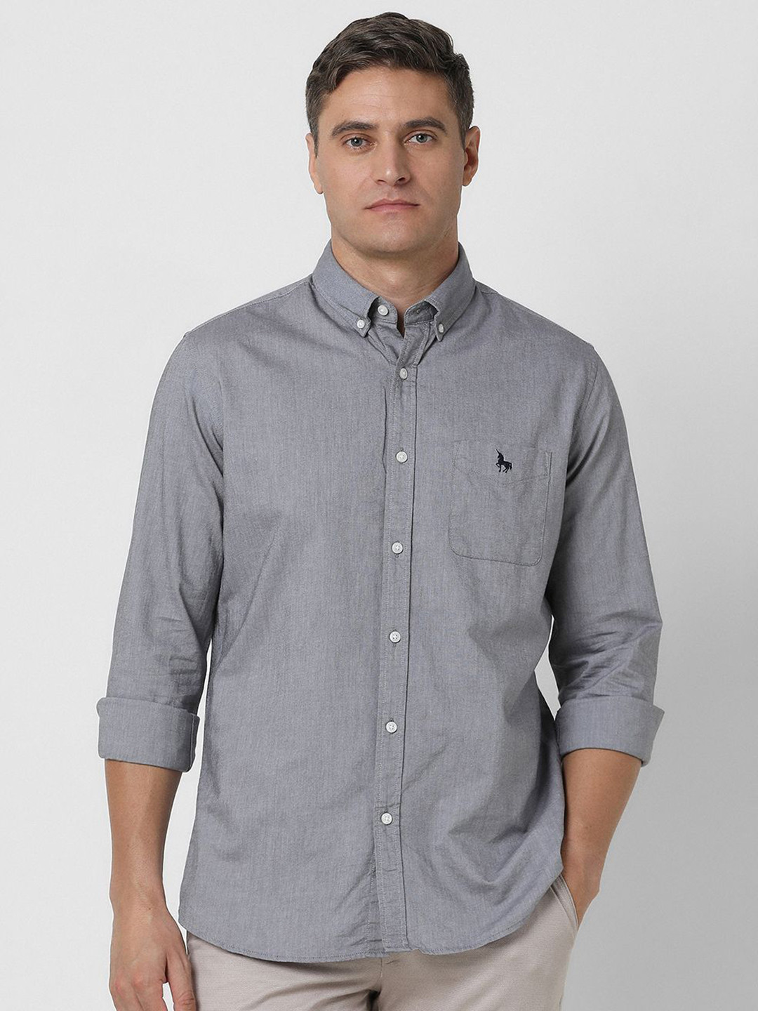 

Van Heusen Sport Men Slim Fit Opaque Casual Shirt, Grey