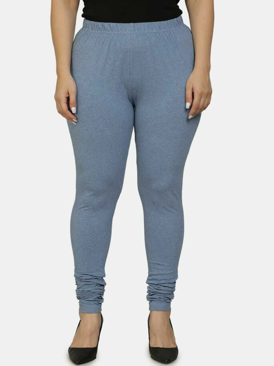 

URBAN KANYA Mid-Rise Churidar-Length Leggings, Grey