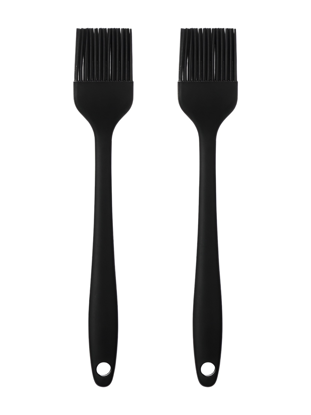 

We3 Set Of 2 Black Silicon Pastry Brush