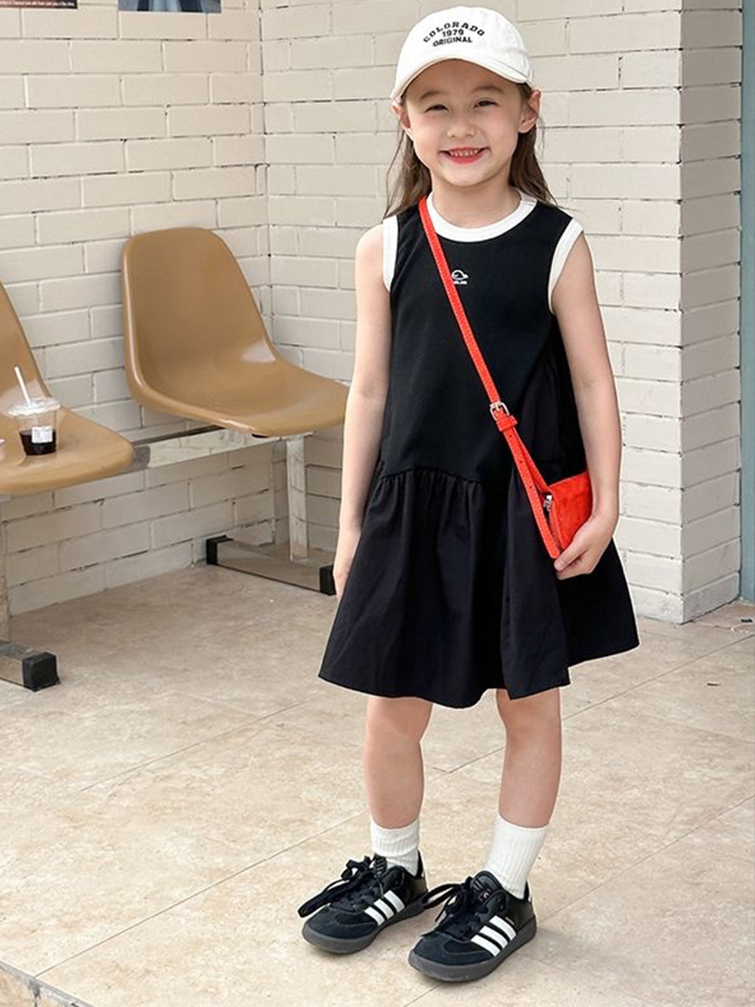 

LULU & SKY A-Line Dress, Black