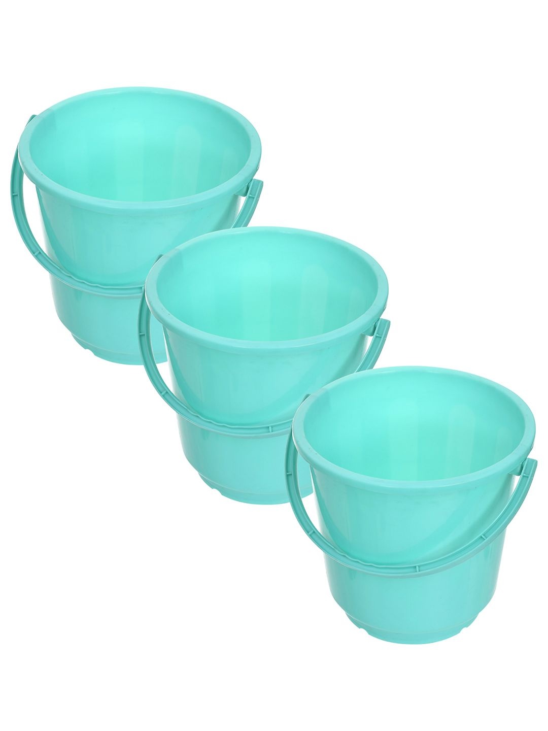 

Kuber Industries Green 3 piece Solid Plastic Bath Accessories Set