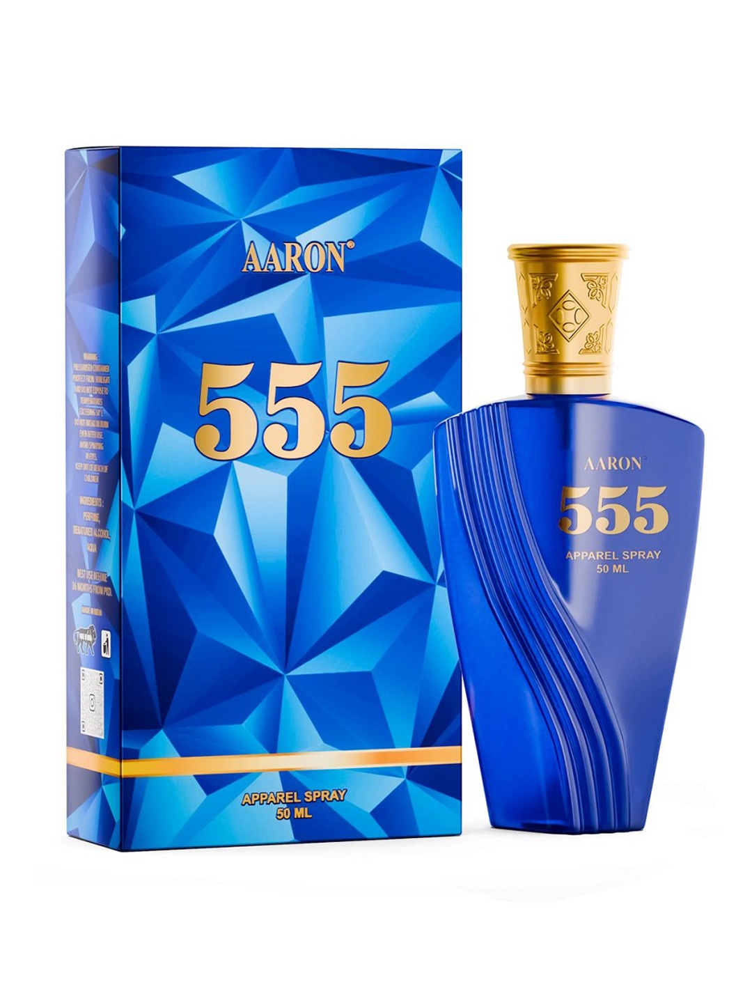 

AARON 555 Long Lasting & Alcohol-Free Apparel Perfume Spray - 50 ml, Blue