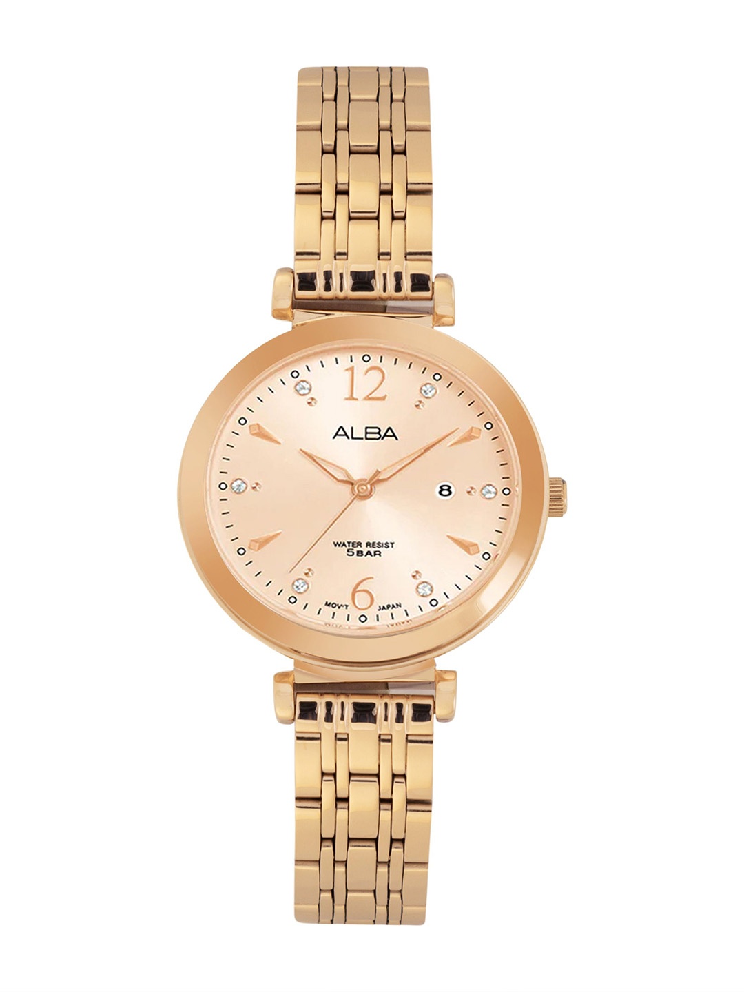 

ALBA Women's Metallic Rose Watch-AH7BV6X1, Pink