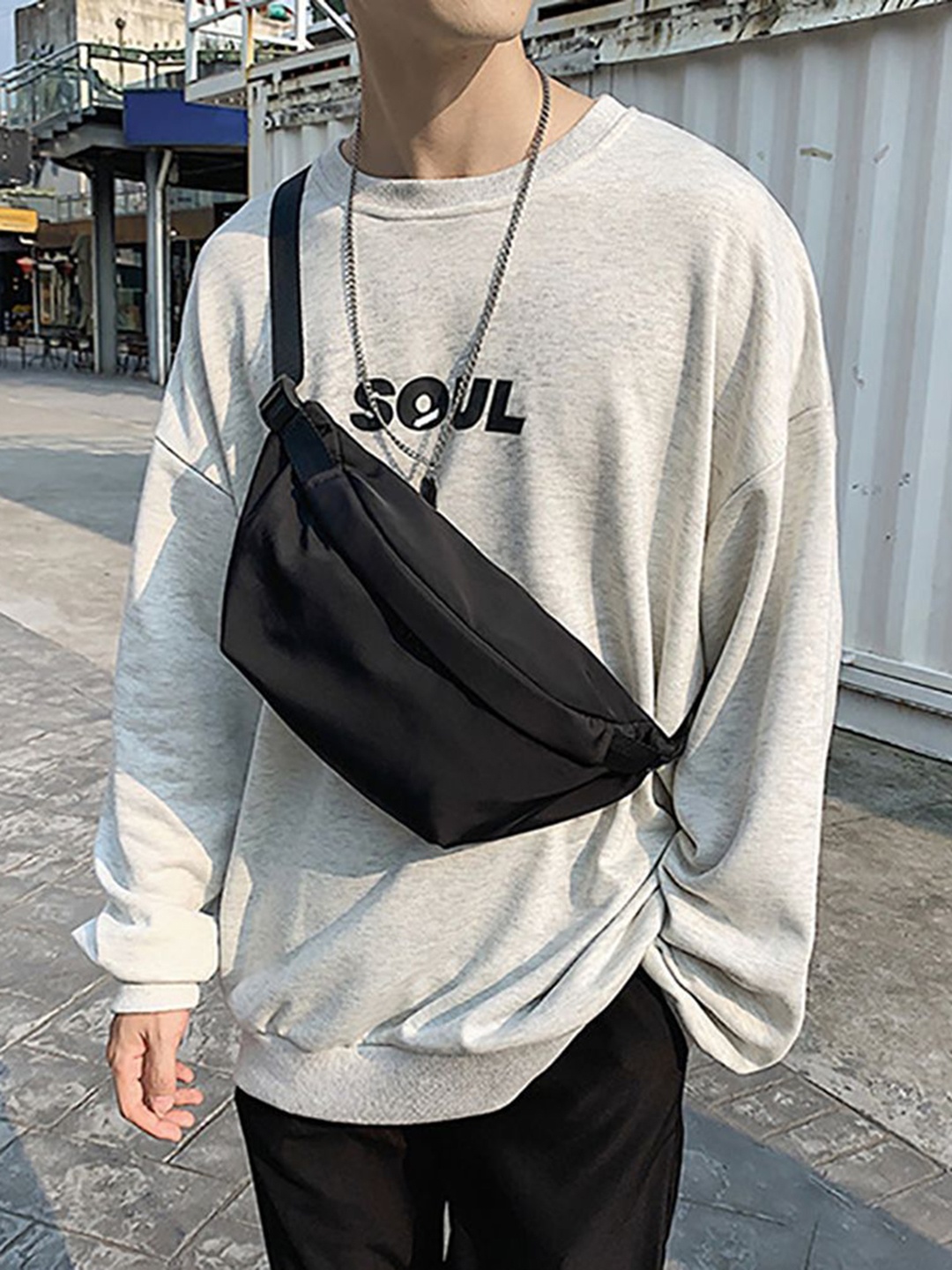 

StyleCast x Revolte Sling Bag, Black
