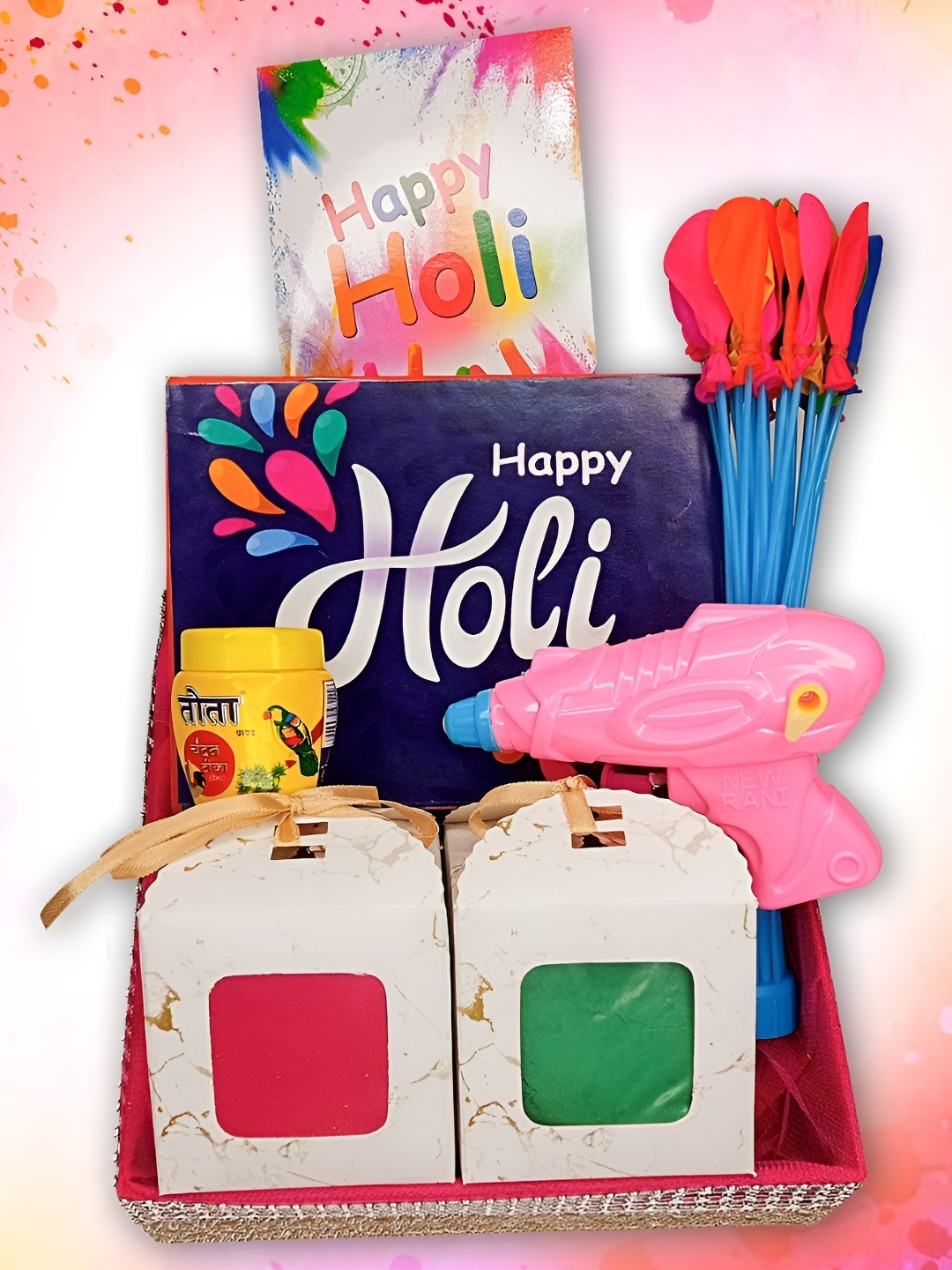

ME & YOU White & Blue Chocolate Holi Gift Hamper