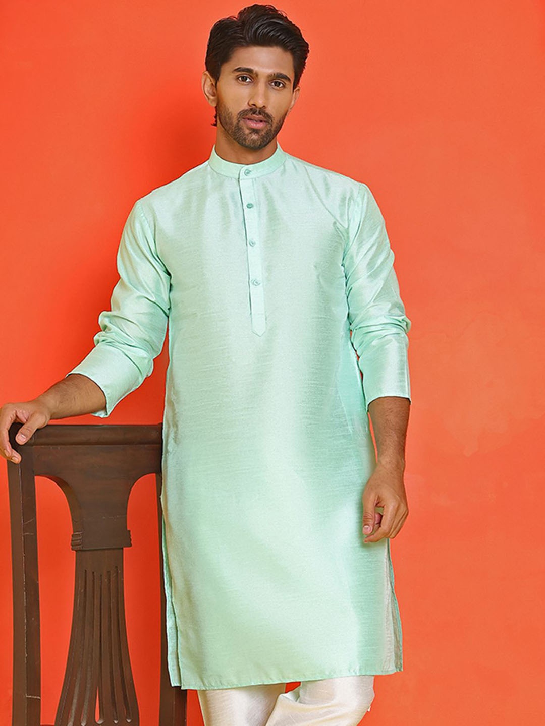 

Jompers Men Kurta, Green