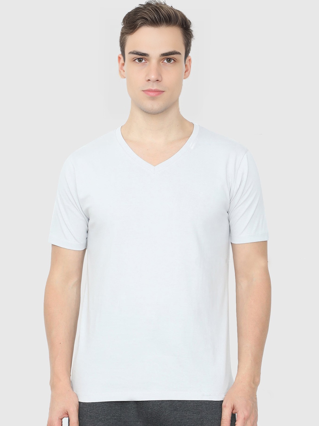 

Enciger Men V-Neck T-shirt, Rust