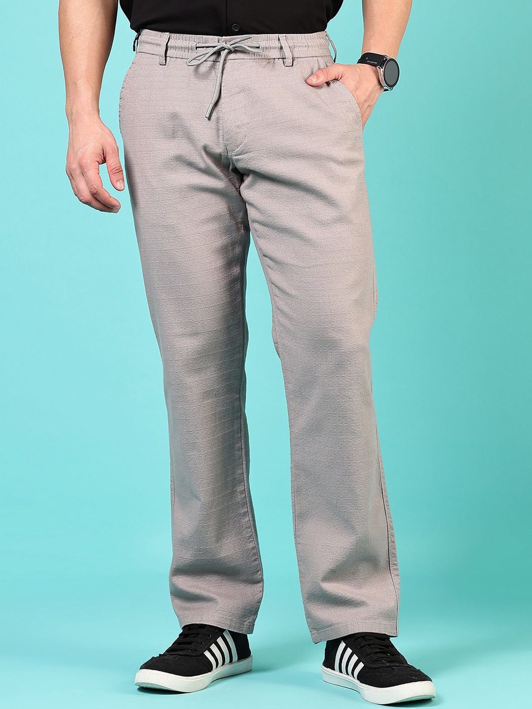 

V-Mart Men Chinos Trousers, Grey