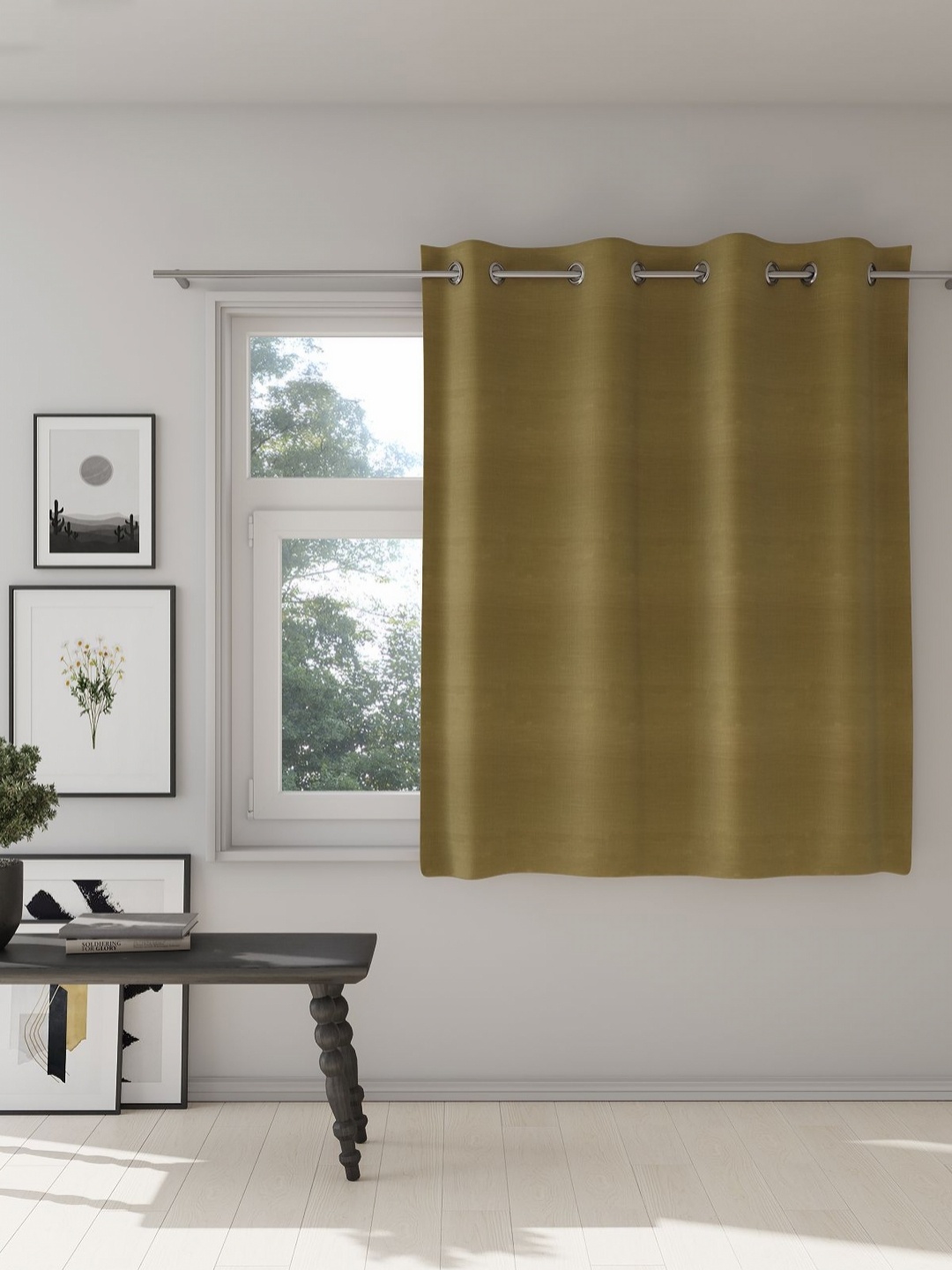 

DDecor Brown Room Darkening Window Curtain
