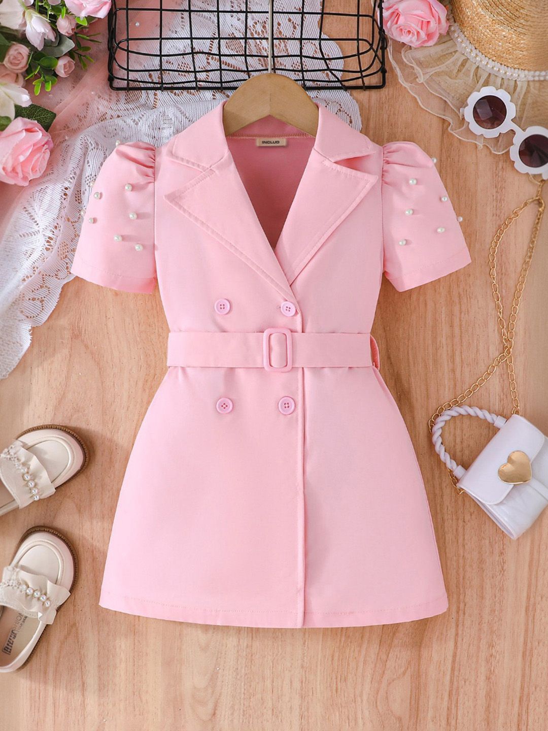 

INCLUD Shirt Dress, Pink