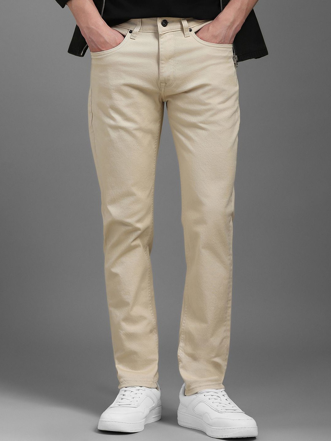 

Louis Philippe Jeans Men Slim Fit Jeans, Beige