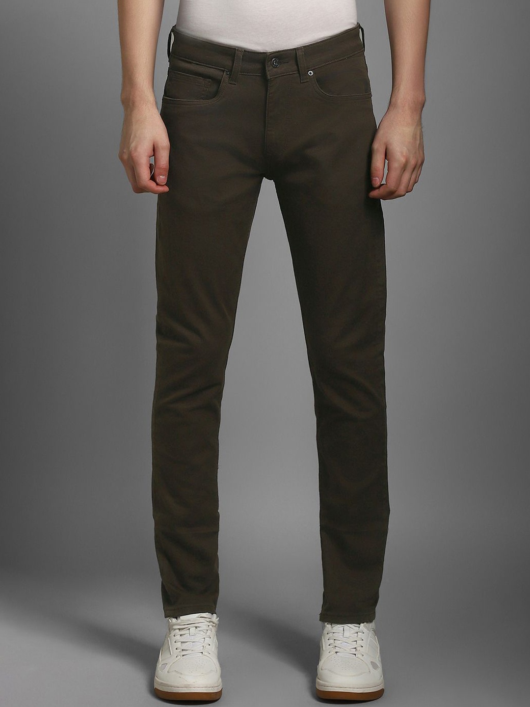 

Louis Philippe Jeans Men Slim Fit Jeans, Brown