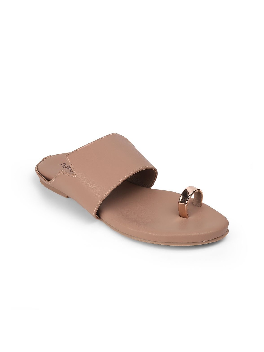 

PEPPER Women One Toe Flats, Nude