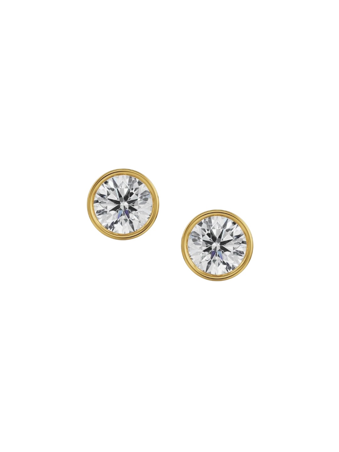 

Emori 1 CT Classic Bezel Solitaire Studs, Yellow