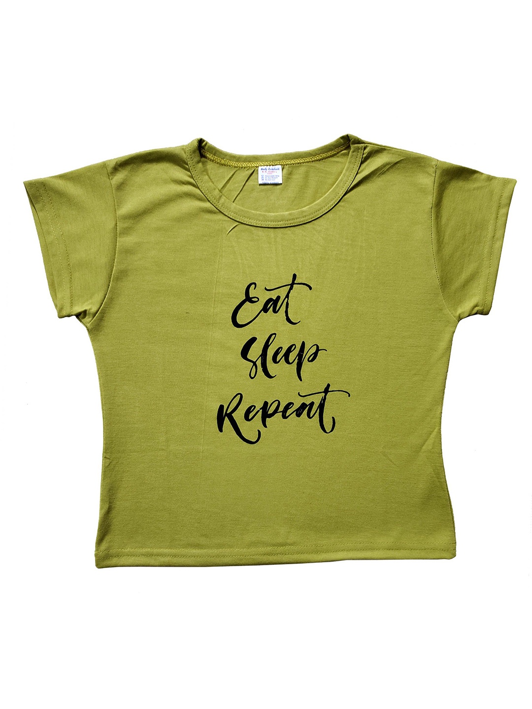 

LOVO Print Cotton Crop Top, Green