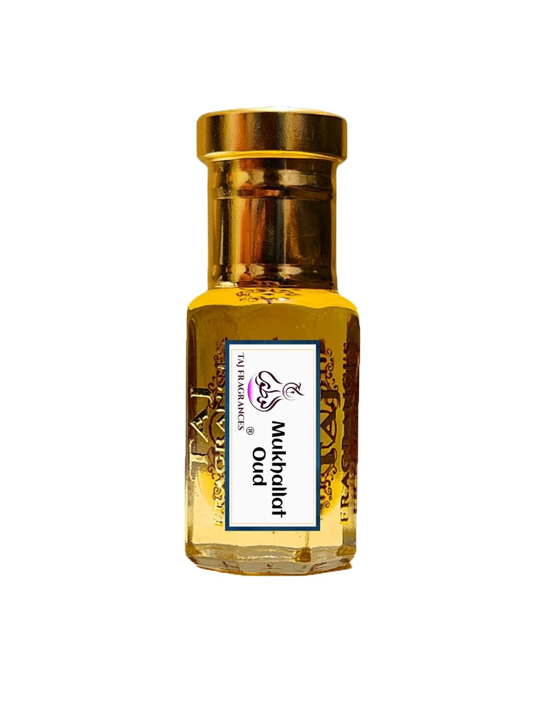 

Taj Fragrances Mukhallat Oud Long Lasting & Non Alcoholic Attar - 6 ml, Gold