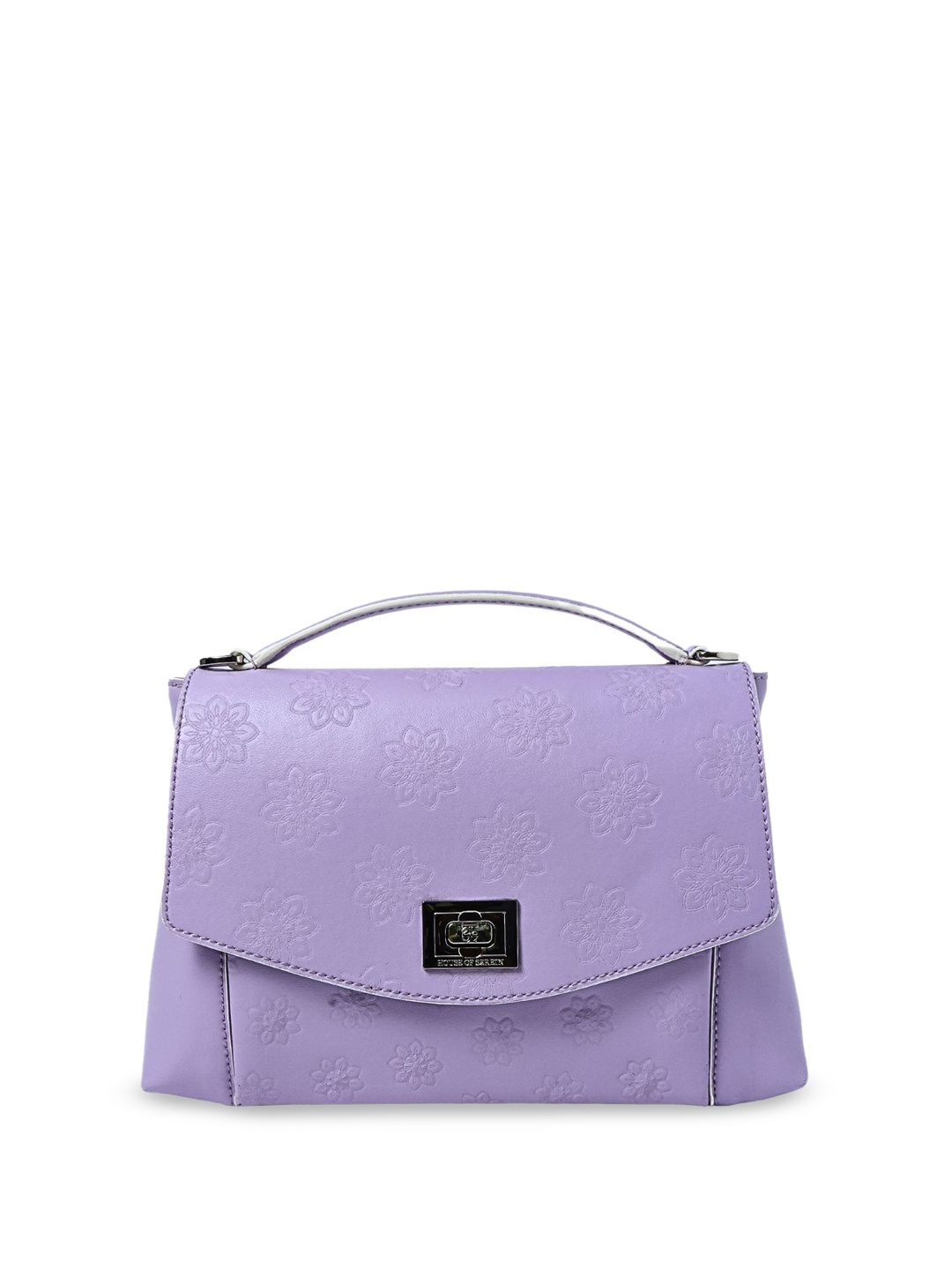 

SEREIN Structured Vegan Shoulder Bag, Purple