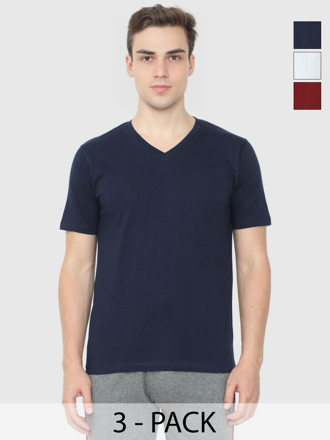 

Enciger Men 3 V-Neck T-shirt, Rose gold