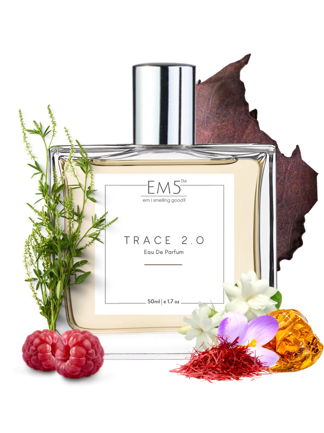 

EM5 Trace 2.0 Long Lasting Eau De Parfum - 50 ml, Transparent