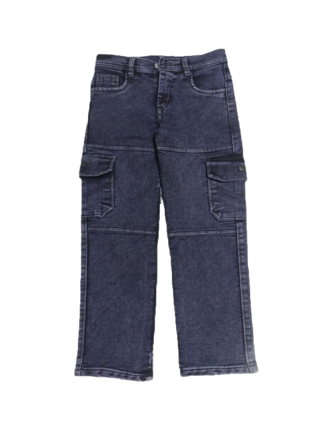 

YK Boys Slash Knee Jeans, Navy blue