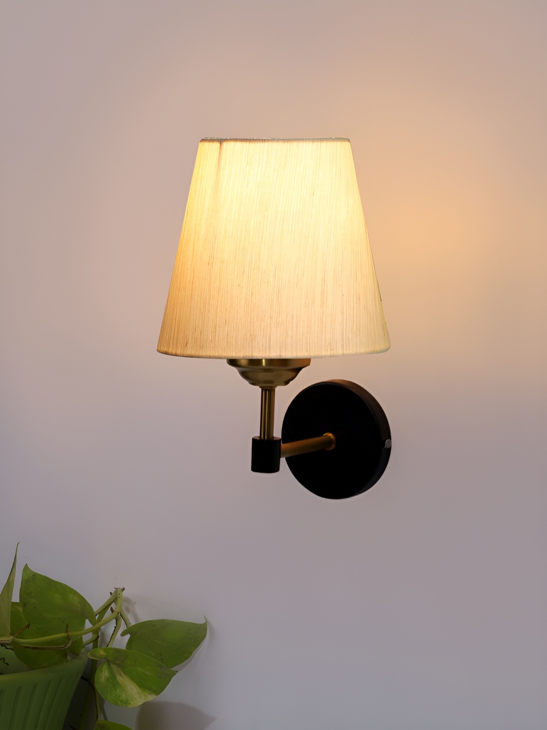 

Devansh White Metal Traditional Cylinder Shaped Wall Lamp