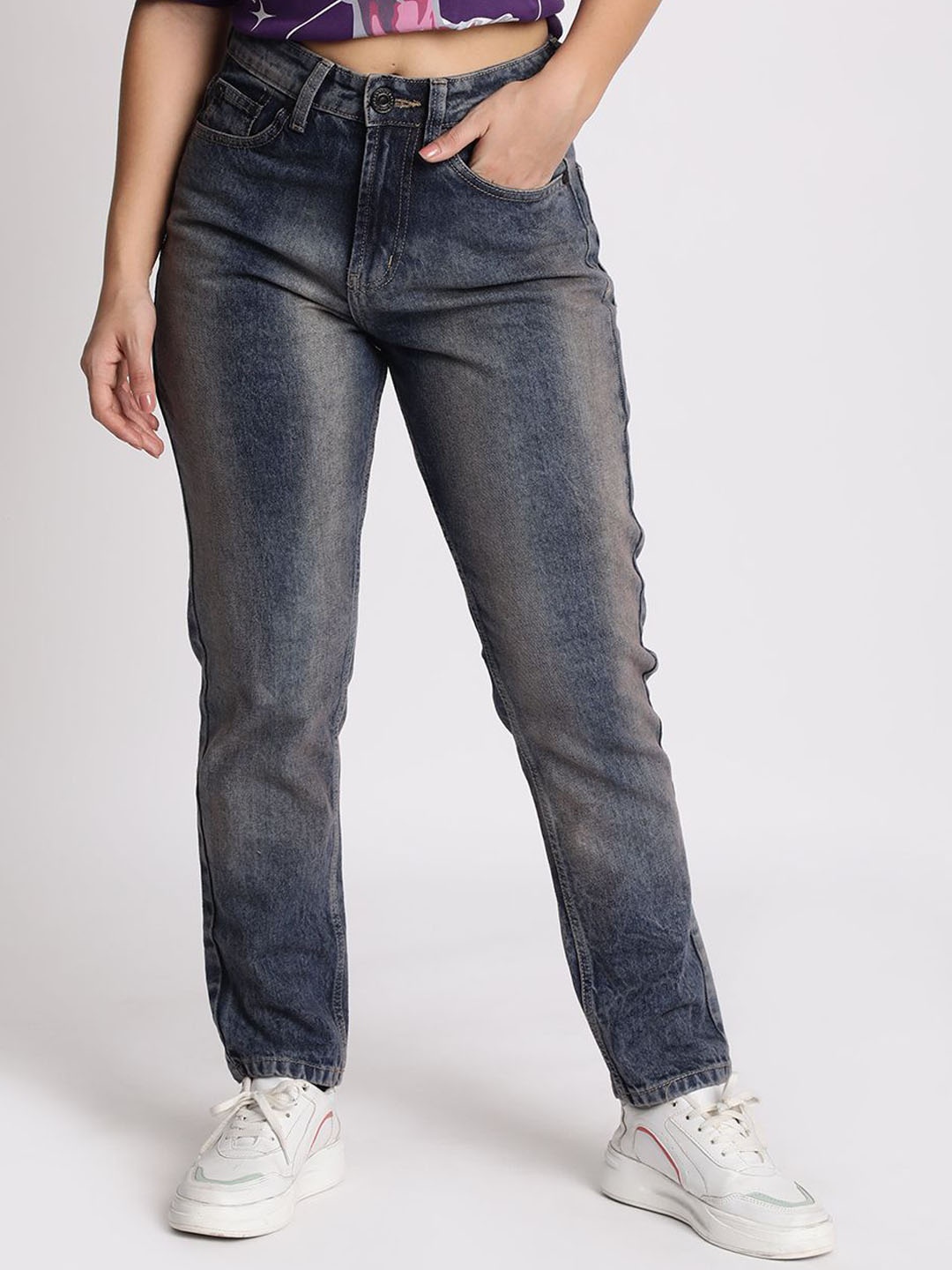 

Bene Kleed Women Heavy Fade Jeans, Blue