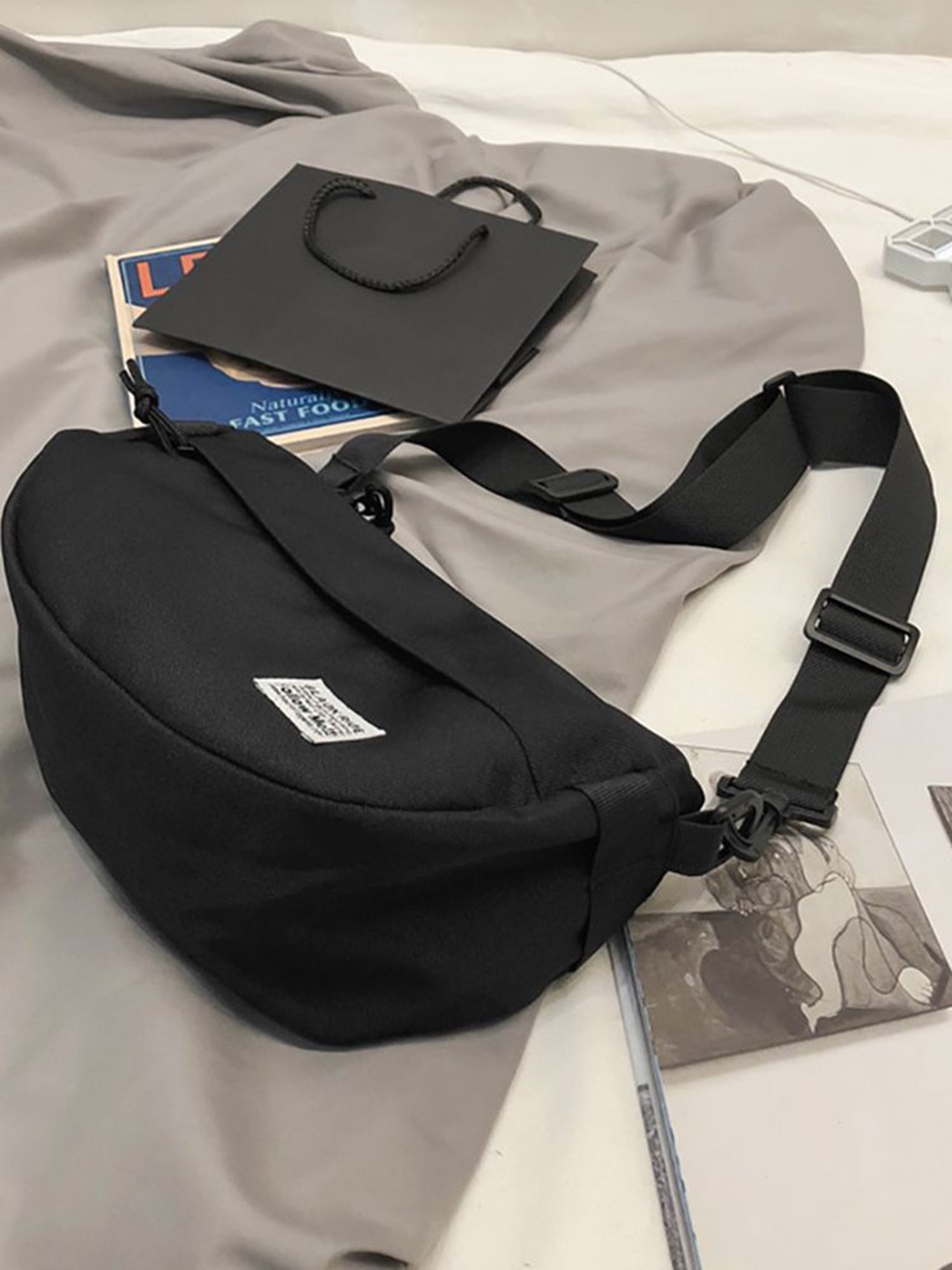 

StyleCast x Revolte Shoulder Bag, Black