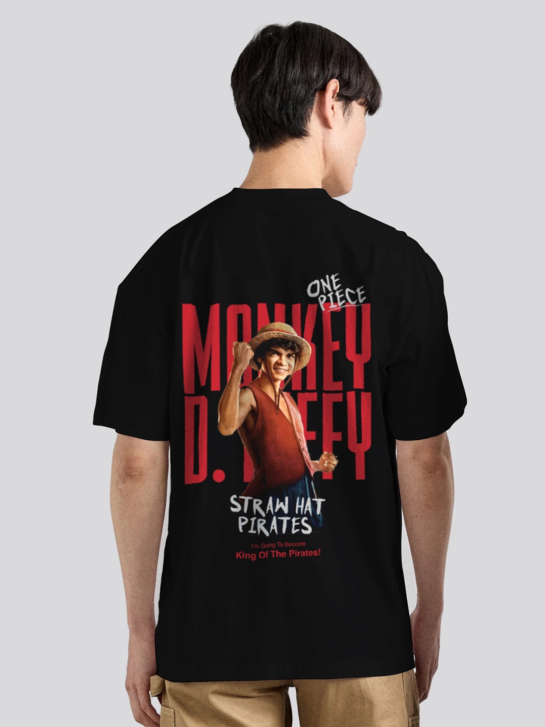

The Korhean Store Men Printed T-shirt, Black