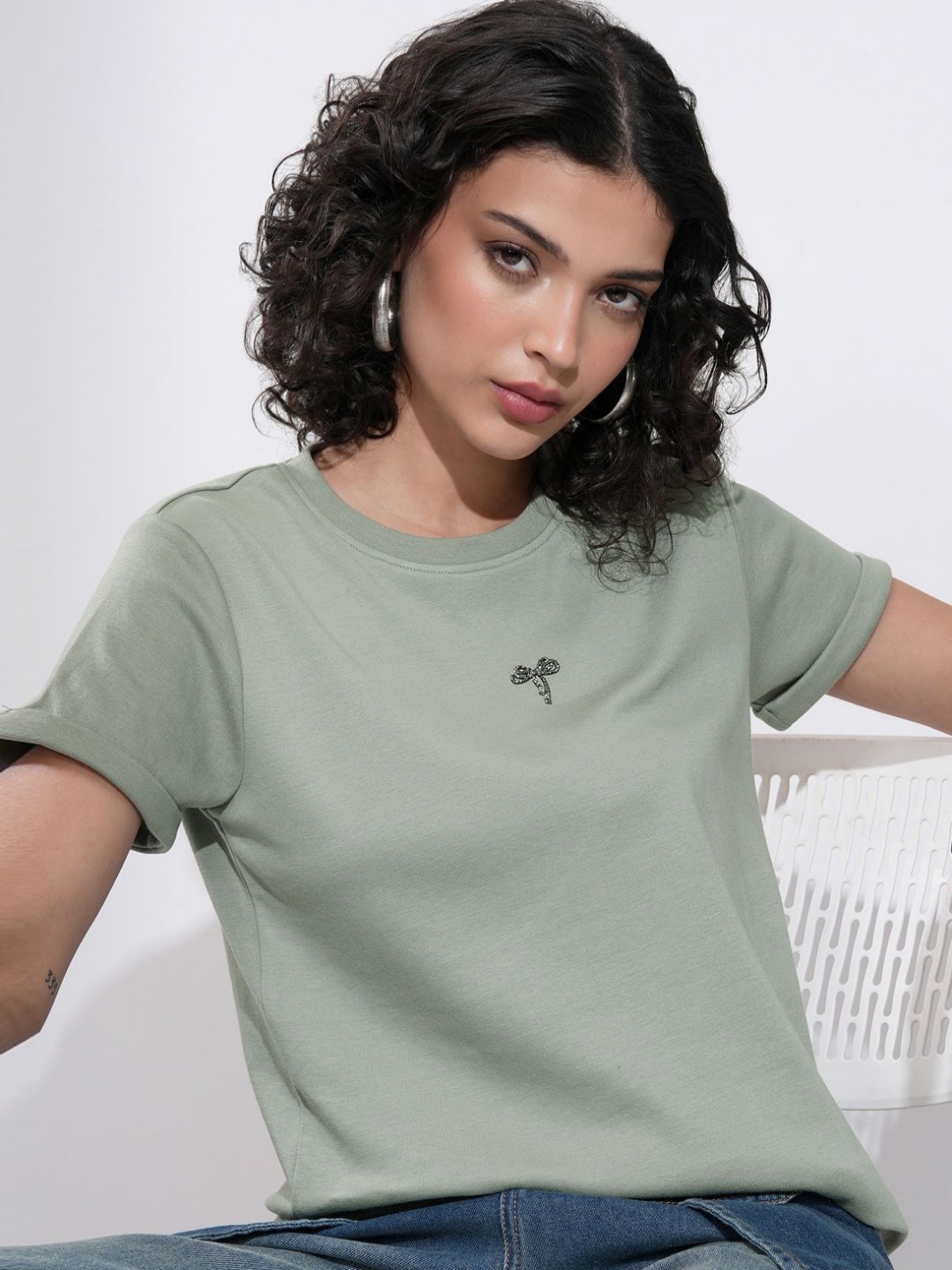 

Tokyo Talkies Women T-shirt, Olive